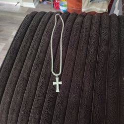 14k White Gold Necklace Mens 24 Inch 