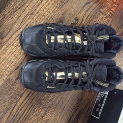 Nike Little Posite Pro GS – Size 7Y – Black Gold – With Box