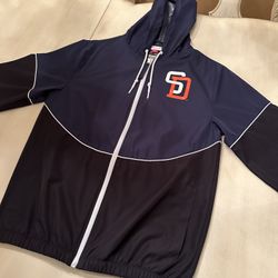 Mitchell & Ness Padres Windbreaker Small