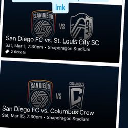 2 SDFC Tickets For Sale. All Season Available 