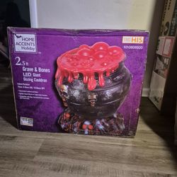 🎃 Home Depot Halloween Red Oozing Cauldron – Halloween Decoration