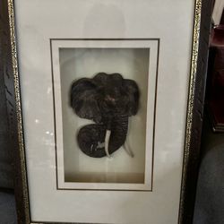Elephant Shadowbox Wall Decor