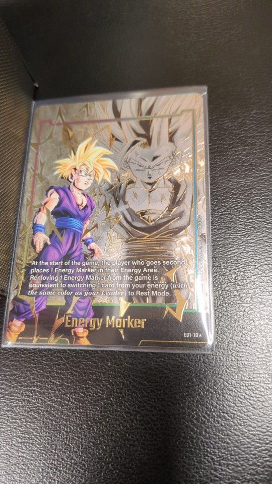 Son Gohan Energy Marker Fusion World Rare Gold Card