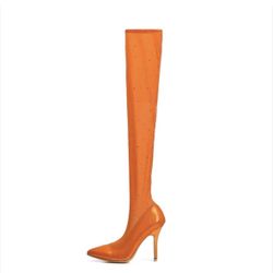 Orange High Heels 