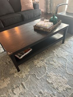 Crate And Barrel Solid Coffee Table.