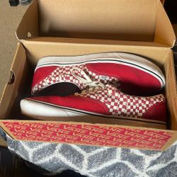 Red Checker Board Vans 
