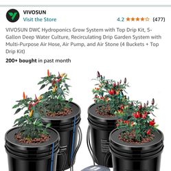 Selling This Gently Used DWC Hydroponic Self Watering Grow System 