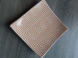 Yellow Gold Greek Geometric Pattern Small Dish for Jewelry