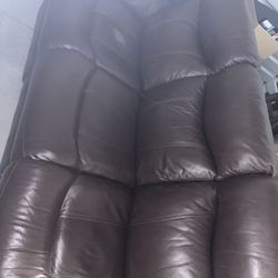 Leather Reclining Couch