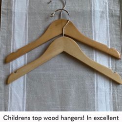 Beautiful Wood Children’s Hangers 