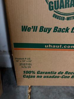 U-Haul Large Moving Box bundle of 25
