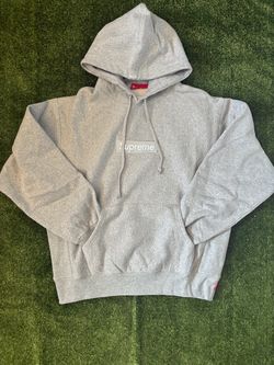 Grey supreme hoodie
