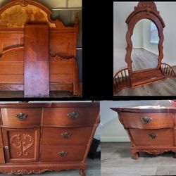 6 Piece Maplewood Bedroom Set