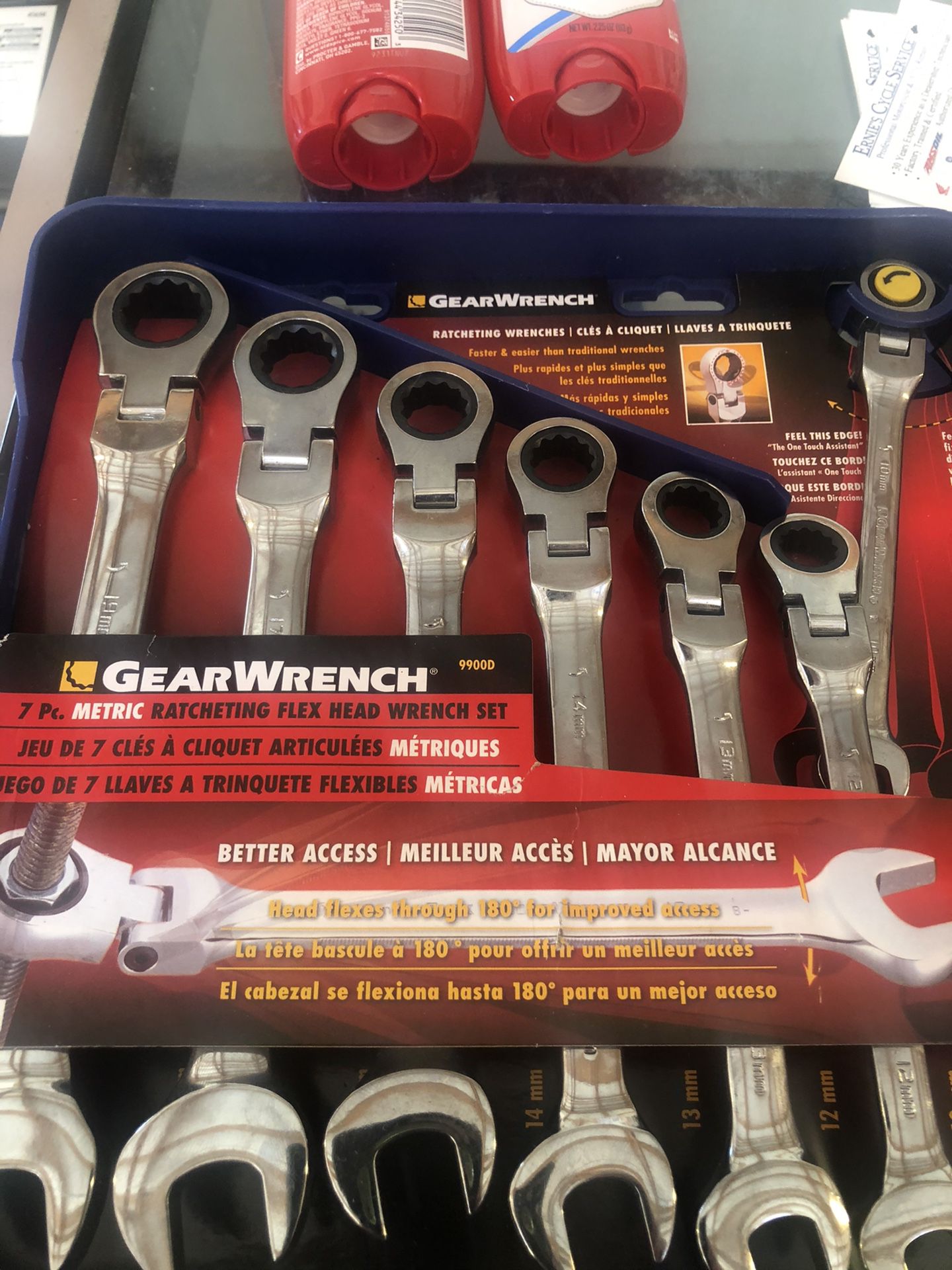 Gearwrench 7 Pc flex head mm wrench set