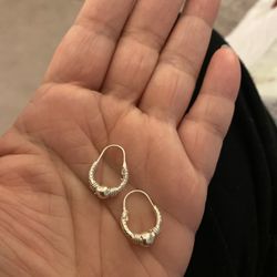 Real Silver Hoop Earrings