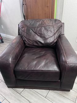 leather armchair