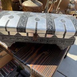 Ornate Silver Jewelry Box