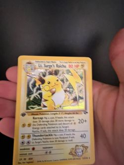 Lt. Surge’s Raichu 1st ed