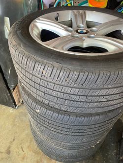 5x120 bmw wheels oem 17 inch w/tires