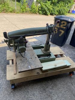 Vintage AMF DeWalt MBF 206 Radial Arm Saw 3/4 HP Motor