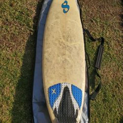 Surfboard with Casey