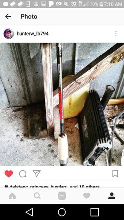 7" redbone fishing rod