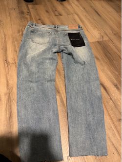 Blue purple jeans