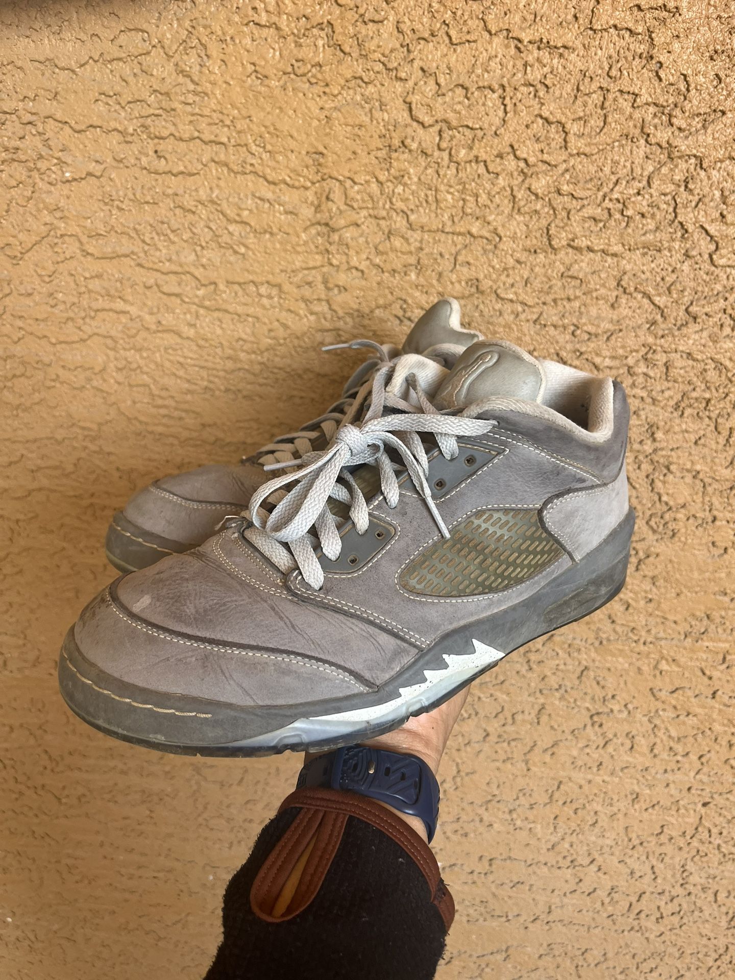Jordan 5 Wolf Grey Golf Shoes Size 11