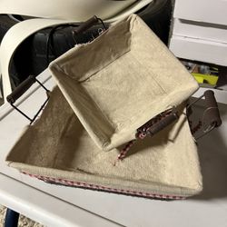 Two piece holiday baskets set