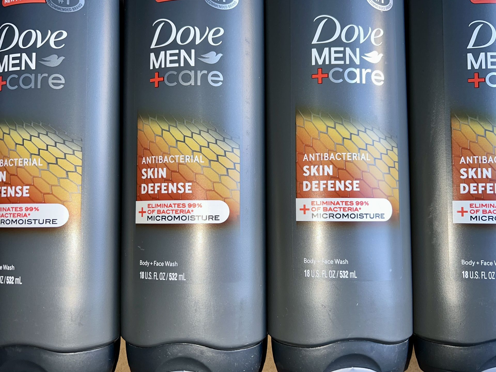Dove Men+Care Skin Defense Antibacterial Body Wash Soap - 18 fl oz