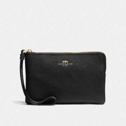 Wristlet Color Negro Coach 