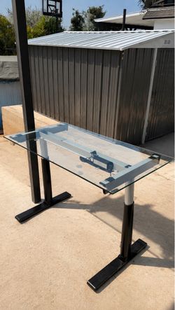 Electric Standing Desk with Glass Top – $200 OBO