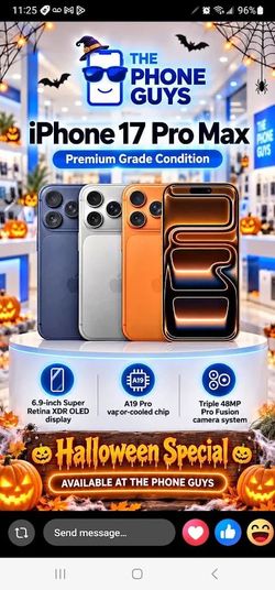 AVAILABLE NOW! - APPLE 18 Pro & Pro Max SERIES UNLOCKED - 5 DOLLARS DOWN NO CREDIT NEEDED!