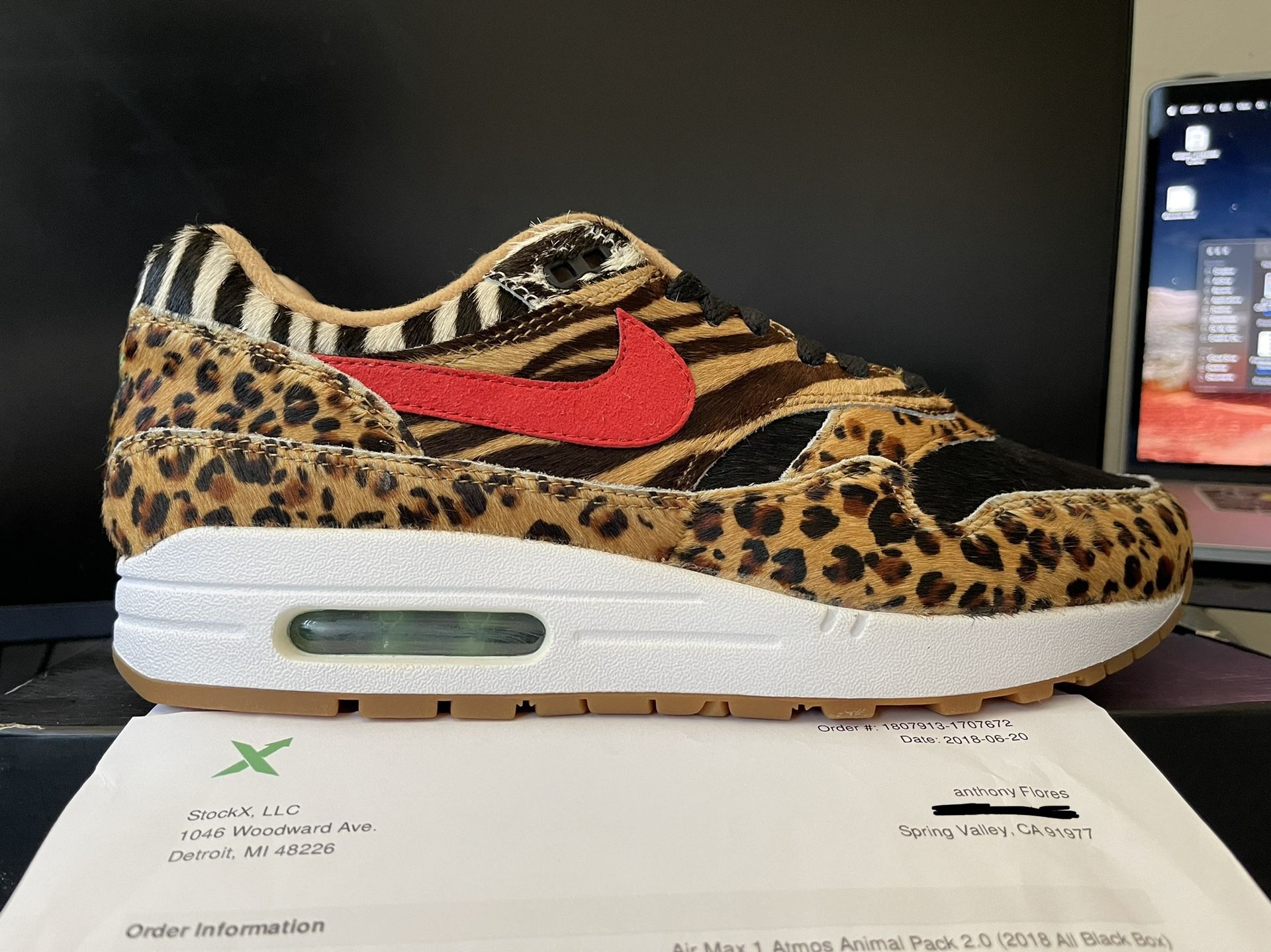 Nike Air Max 1 - Atmos Animal Pack 2.0 Size 9 DS