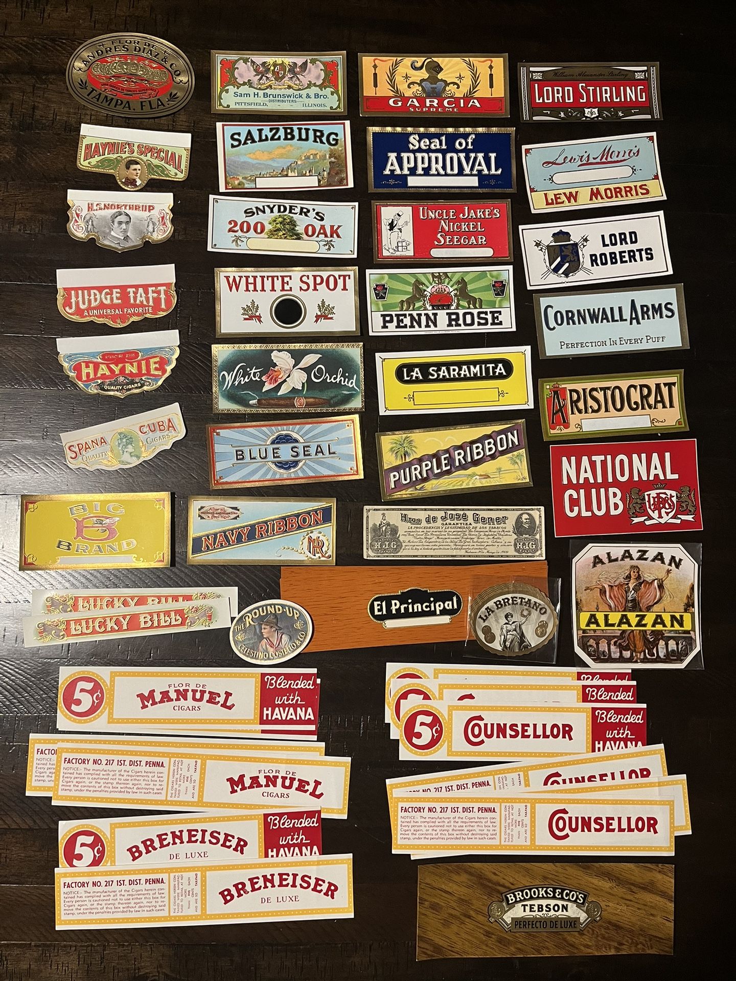 Cigar Box labels