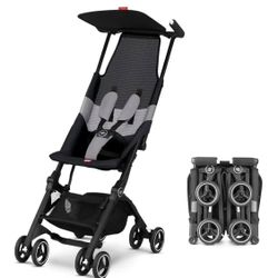 gb Pockit Air All Terrain Ultra Compact Lightweight Travel Stroller with Breathable Fabric in Velvet
