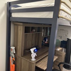 Twin Bed Frame / Desk 