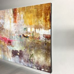 Canvas wall decoration 30”x42”. Brand new we can make it in different sizes, from 4.5”x4.5” to 30”x66”, Wood frame and sprayed with glossy clear coat