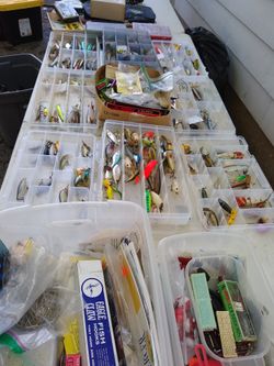 Fishing tackle today only out on the driveway