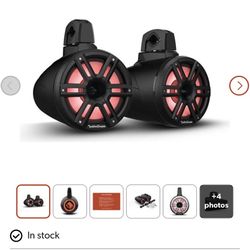 Rockford Fosgate Marine Wake Tower Speakers. M2WL-8HB M2 Series. 1 pair