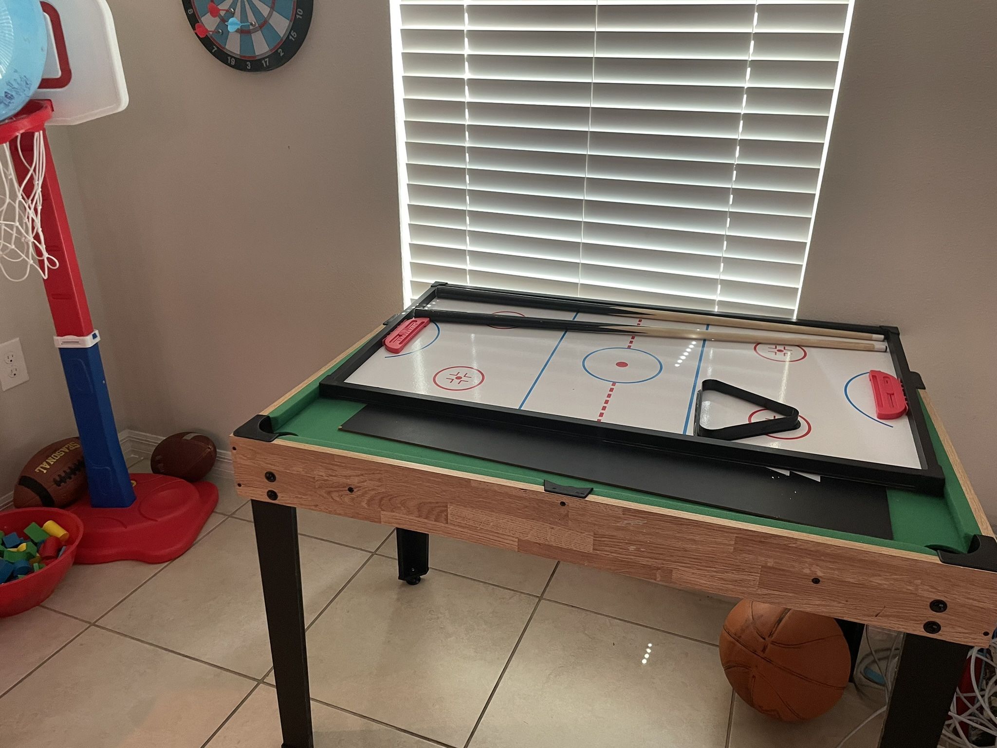 Best Choice Products 2x4ft 10-in-1 Combo Game Table Set w/ Hockey, Foosball, Pool, Shuffleboard, Ping Pong - Natura