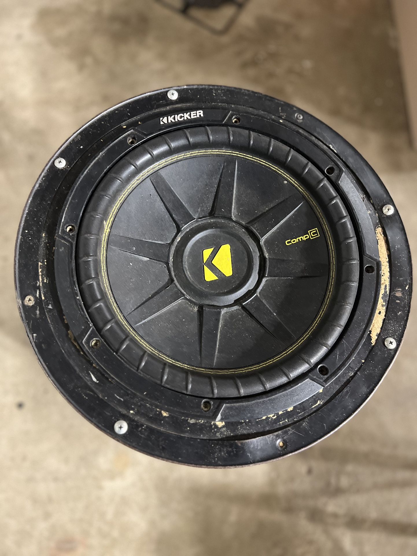 KICKER CWCS124 CompC 12" Subwoofer Single Voice Coil 4-Ohm