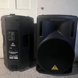 A Pair Of Behringer Powered Speakers