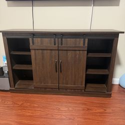 Modern Farmhouse Wood TV Stand for 65 Inch TV, Rustic TV Console Media Entertainment Center Table