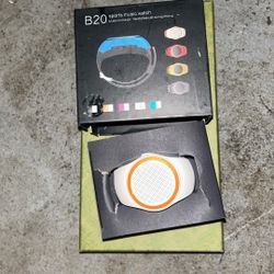 White B20 Bluetooth Speaker Watch