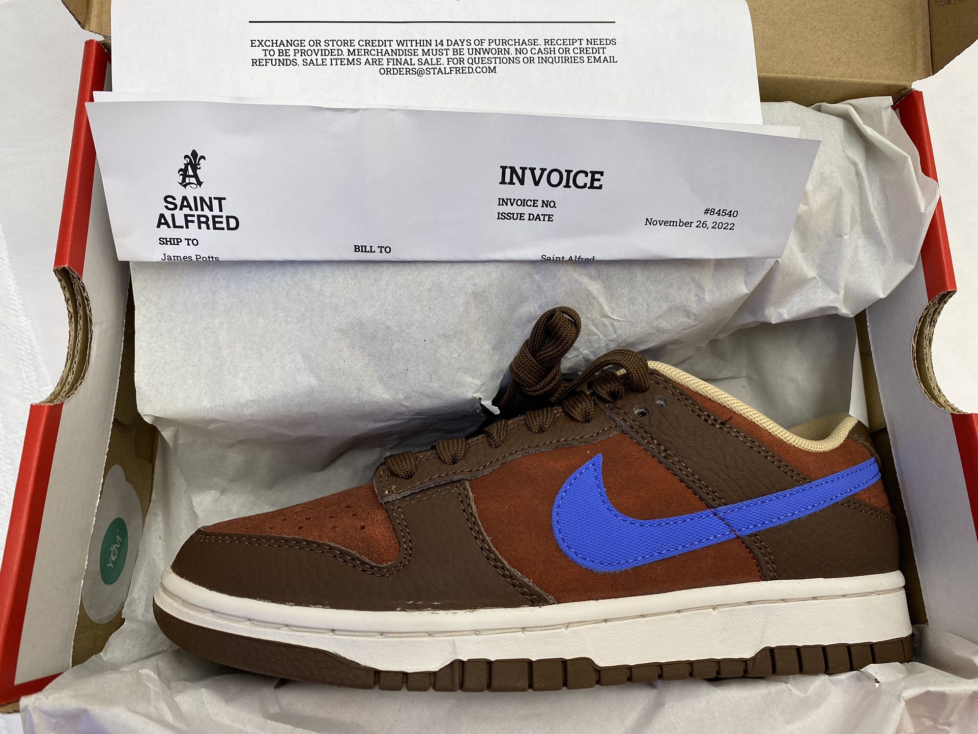 NIKE DUNK LOW RETRO SIZE