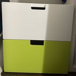 2  IKEA white nightstands