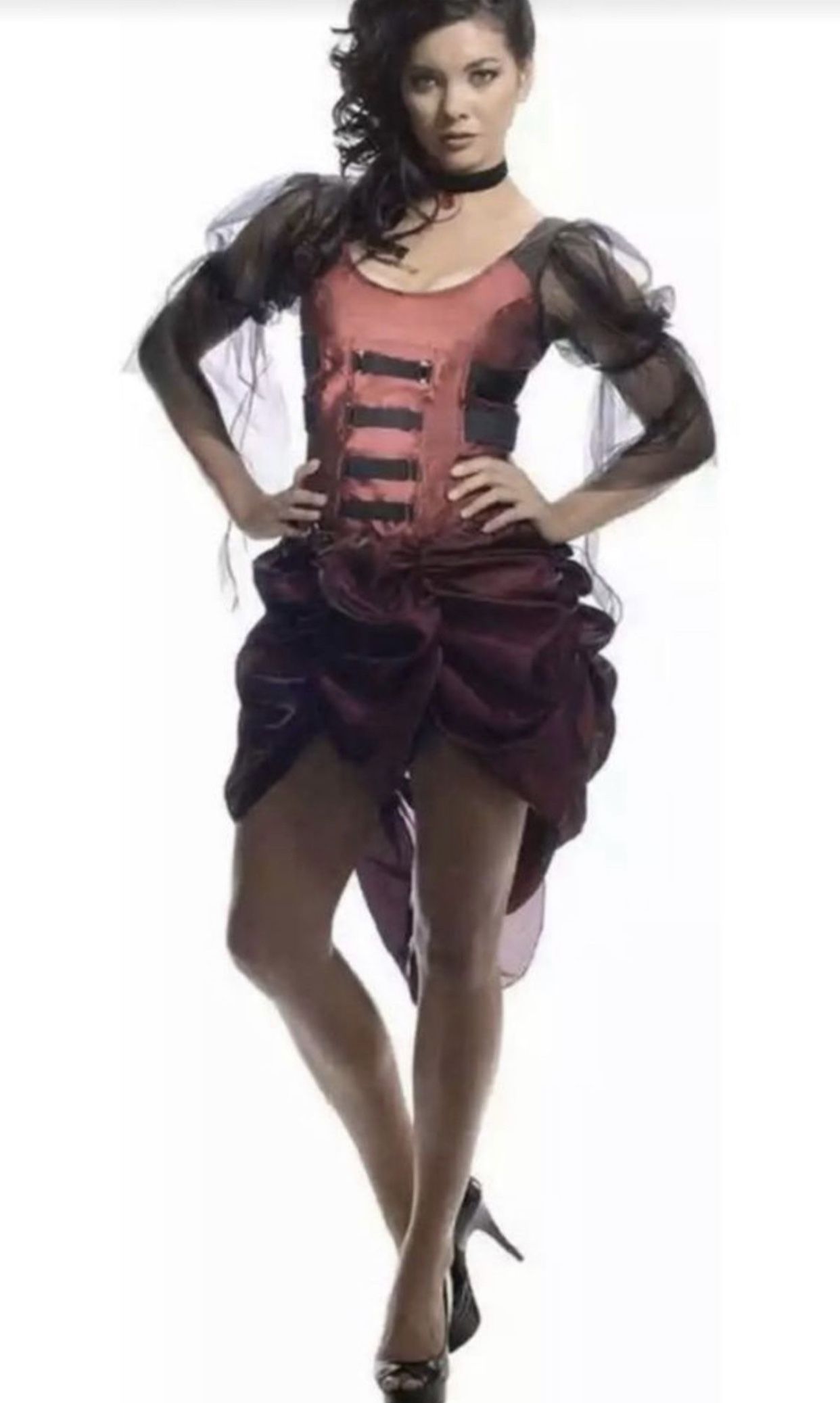 The Huntress Gothic Vampire Girl Dress Up Halloween Sexy Adult Costume SIZE:S
