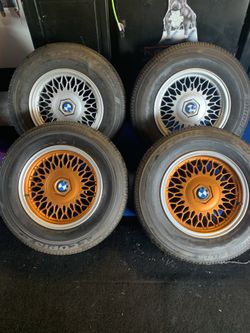Vintage BMW wheels and tires