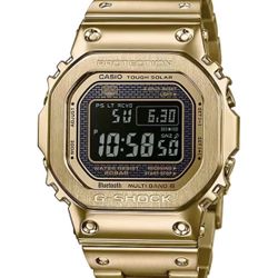 Casio G-Shock GMW-B5000 Series Gold Stainless Steel Watch GMWB5000GD-9 Preowned